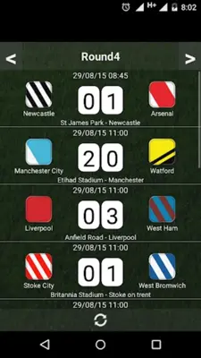 Table English League android App screenshot 3